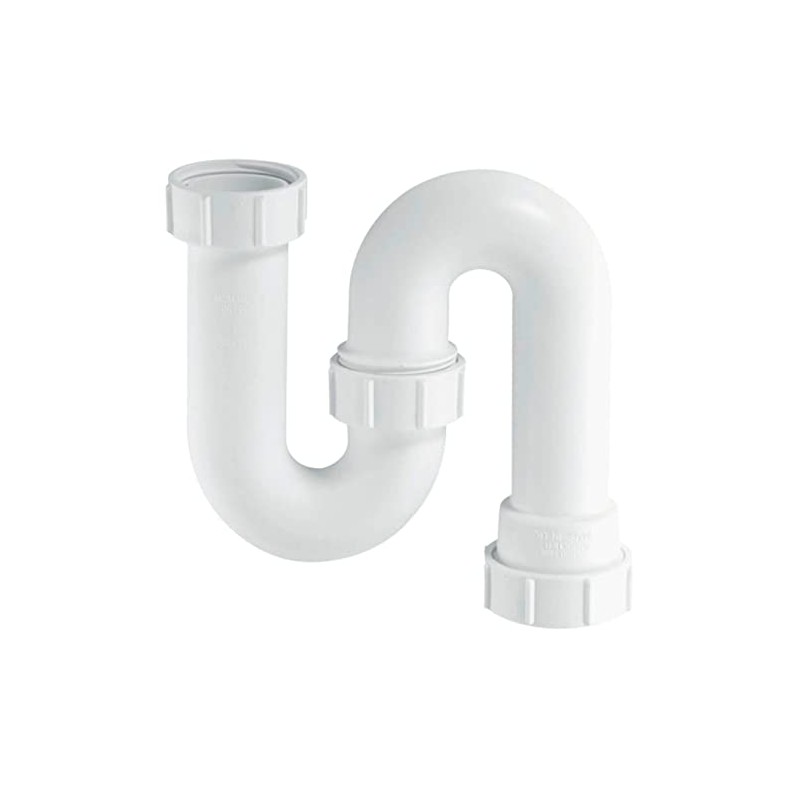 McAlpine SD10 Tubular Swivel 'S' Trap, White