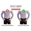 STAY GENT Shirt Stays For Men 2 Pairs(4PCS) with Non-Slip