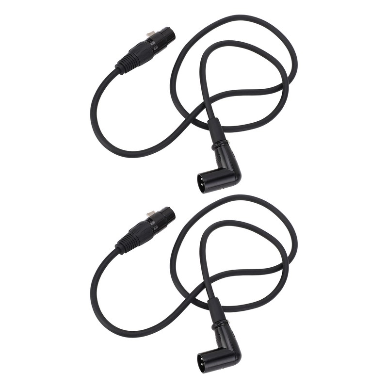 2PCS Microphone Extension Cables 3 Pin XLR Male to Female