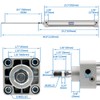 Baomain Pneumatic Air Cylinder SC 32 x 500 Pneumatic Air