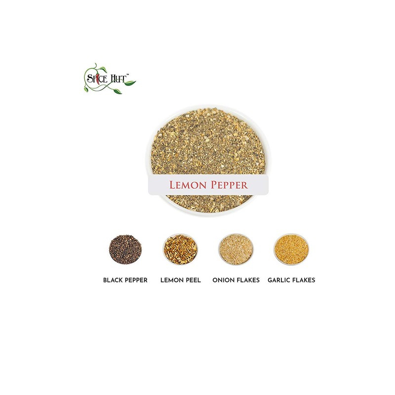 Organic Lemon Pepper Seasoning, for Vegetables/Meat/ Grilling/Chicken, With Salt 3.7