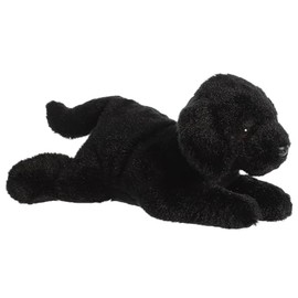 Aurora® Adorable Flopsie™ Black Labrador Stuffed Animal - Playful Ease - Timeless Companions - Black 12 Inches