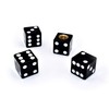 Elektroplate Black Dice ABS Plastic Tire Valve Stem Caps |