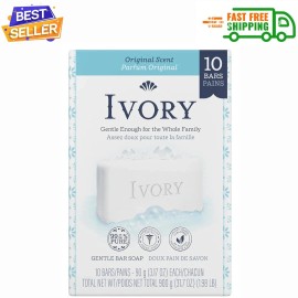 Ivory Bar Soap with Original Scent, 3.17 oz. 10 Count