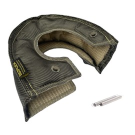 Carbon Fiber T4 Turbo Blanket Heat Shield charger Cover Wrap for T4 GT40 GT42 GT45 With Locking Springs,Cover Carbon Turbo Charger Cover Heat Shield Barrier Fiber Turbo Blanket Turbocharger