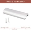 goldenwarm 10Pack 128mm Cabinet Handles Kitchen Drawer Pulls Aluminum Finger
