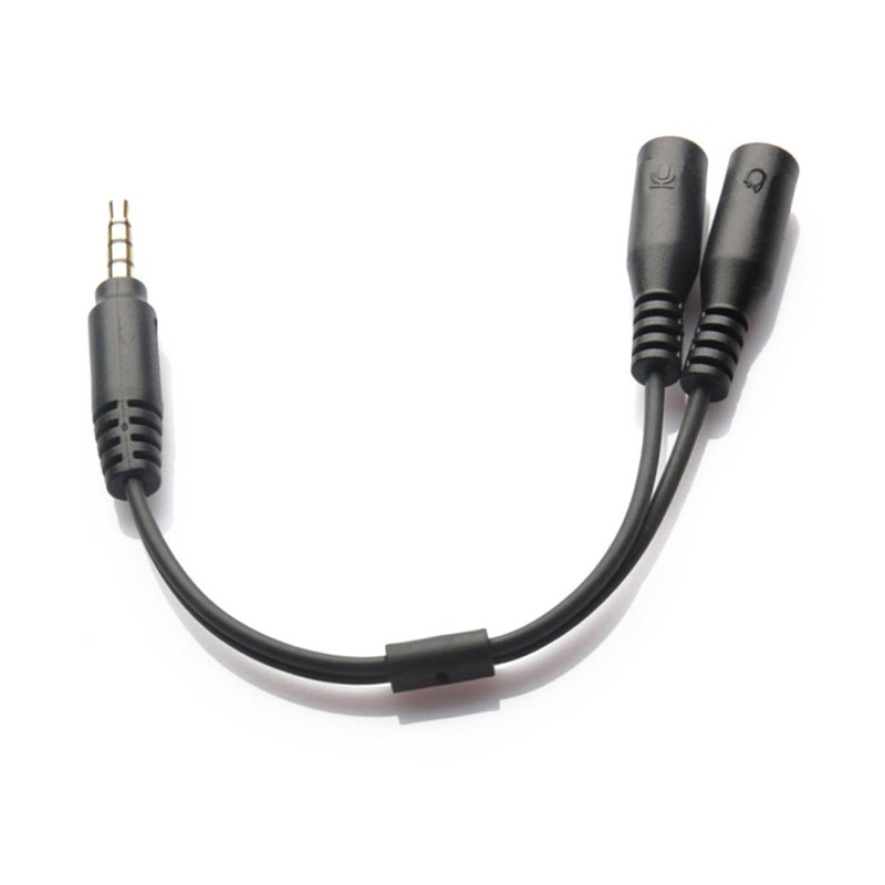 Gatuida 3pcs Headset Splitter Adapter Position to and Microphone Ports