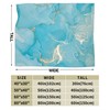 Jbofyee Blue Teal Turquoise Marble Throw Blankets All Season Ultra