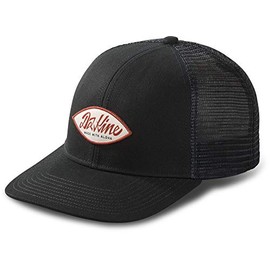 Dakine Surf Script Trucker Cap Hat Black - Cotton Twill with Curved Brim - Adjustable Press Stud, nero