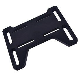 AKSGKGQ Adjustable Motor Plate Aluminum for Mini Bike Go Kart,for Coleman 100, Doodlebug DB30 for Small 4 Stroke Engines Predator 212, Tecumseh, Honda, Tilloson 212 Black