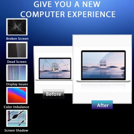 Screen Replacement for Mac14,2 MacBook Air 13.6" M2 2022 A2681 EMC 4074 13.6 inches 2560x1664 Full LCD Screen Display Complete Assembly (Midnight)