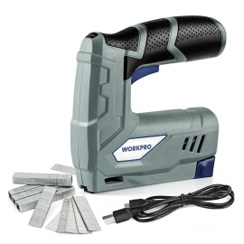 WORKPRO Electric Cordless Staple Nail Gun with Staples