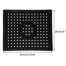 HomeSoGood 2 Pack Kitchen Sink Mat Rubber Quick Drain Non Slip Sink Pad for Bottom of Kitchen Sink 12.2x10.2inch