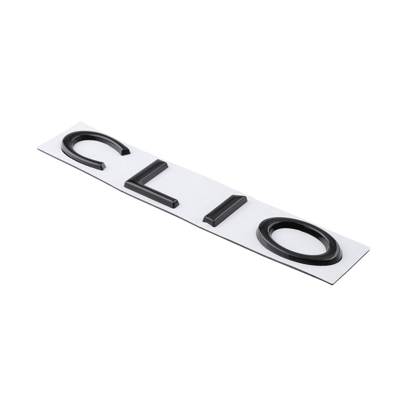 Clio Emblem Car Sticker Tailgate Badge Decoration Logo (Black)
