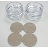 Merriway BH04569 (4 Pcs) Castor Cups with Felt Pad, Outer