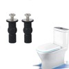 YQkangzhu 2Pcs Universal Toilet Seat Hinges Screws, Toilet Seat Top