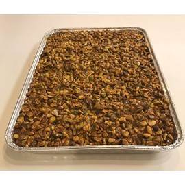 Pistachio Basbousa/Hareesa/Nammoura Semolina Cake