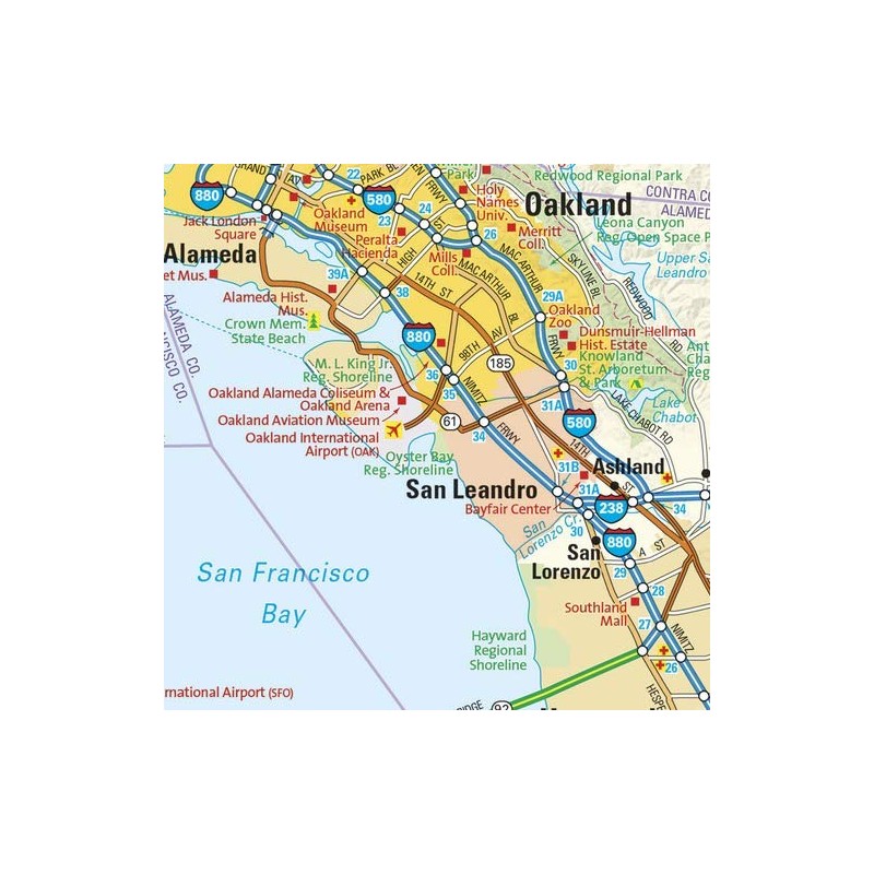 San Francisco, California Wall Map, large - 22.75" x 29"