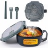 AI LOVE PEACE Microwavable Ramen Bowl Cooker with Lid -
