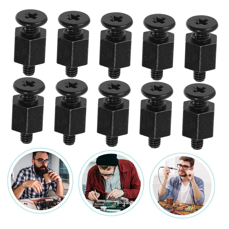 TEHAUX 12pcs Head Screws for Motherboard Mounting Compatible with Asus