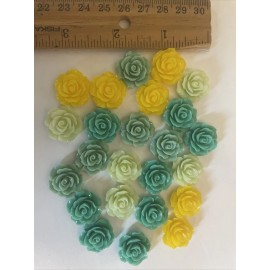 24pcs Flower Resin Charms, Perfect for Slime Making DIY