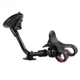 TECOTEC 9" Flexible Gooseneck Arm Car Phone Holder, Suction Cup Cell Phone Holder for Car Windshield & Dashboard with Stabilizer for All Cellphones & More