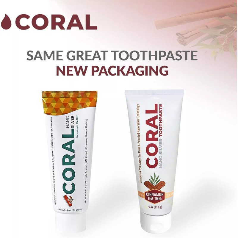 Coral Nano Silver Fluoride Free Natural Toothpaste Pack Of 1