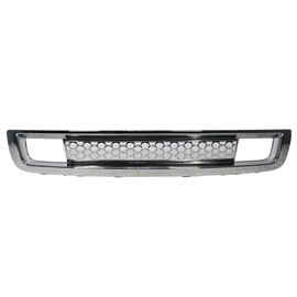 Grille Compatible With 2007-2013 GMC Sierra 1500 Denali | ABS Plastic Chrome Front Lower Grill Grille By IKON MOTORSPORTS | 2008 2009 2010 2011 2012