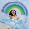 SwimAbout Inflatable Adult Swim Ring - Love Smiling Cloud Design Deep Blue +70 [20-35 kg] 10ea