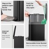 Cesun Small Bathroom Trash Can with Lid Soft Close, Step