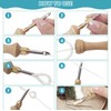 18 Pieces Embroidery Starter Kit Punch Needle Kit, 2 Needle