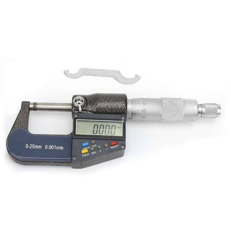 Measure Tool 0-25mm Electronic Digital Micrometer 0.001mm Thickness Gauge and