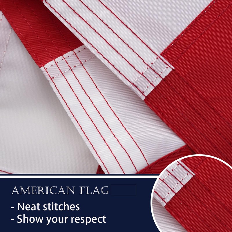 Bradford American Flag 4x6 ft Pole Sleeve for Outside, Heavy