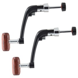 Jiozermi 2 Pcs Fishing Reel Power Handle, Fishing Reel Rotary Knob, Stainless Steel Fishing Spinning Reel Handle, Power Handle for Reel Replacement Grip Parts (Small Size)