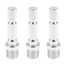 SG Store 3 x Hexagonal Drill Adapter M10 Adapter 1/4 Inch Hex for Drill, Cordless Screwdriver, Drill Chuck, Support Plate