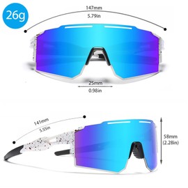 Polarized Sunglasses Mens Women Sports Sun Glasses Running Cycling Fishing Golf Driving (C7)