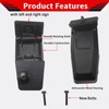 MCMMLDM Rear Window Hinge Liftgate Glass Hinge Set Left &