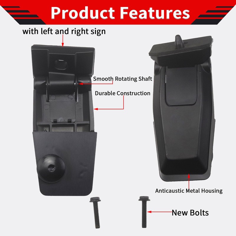 MCMMLDM Rear Window Hinge Liftgate Glass Hinge Set Left &