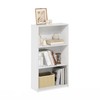 Furinno Basic 3-Tier Bookcase Storage Shelves, White/White
