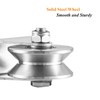 Stainless Steel V Groove Roller Gate Track Roller Heavy Duty
