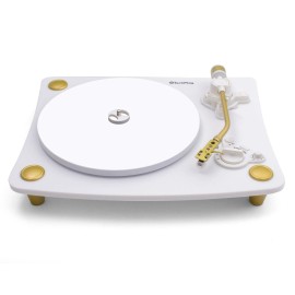 TechPlayUSA TechPlay Ghost, 2 Speed Belt Driven Turntable. Connects to Your Bluetooth Speakr - White