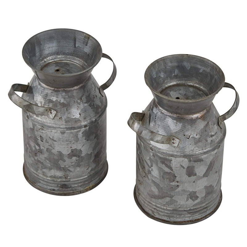 Park Designs Galvanized Milk Can Salt & Pepper Set