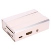 Gold Aluminum Alloy Protective Case Enclosure Box Fits for Raspberry
