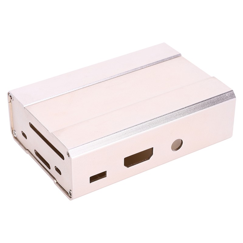 Gold Aluminum Alloy Protective Case Enclosure Box Fits for Raspberry
