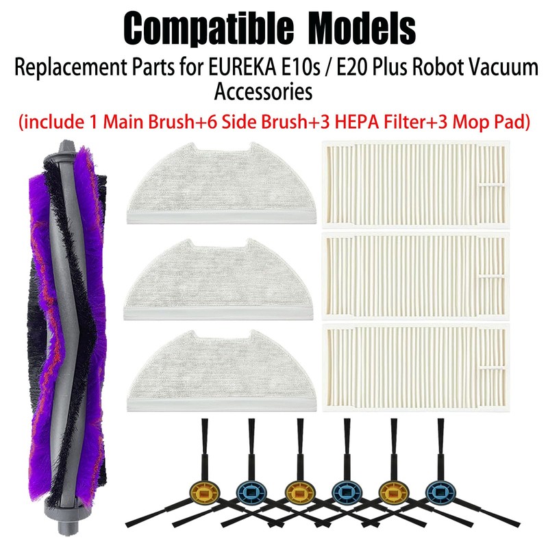Replacement Parts for EUREKA E10s / E20 Plus Robot Vacuum