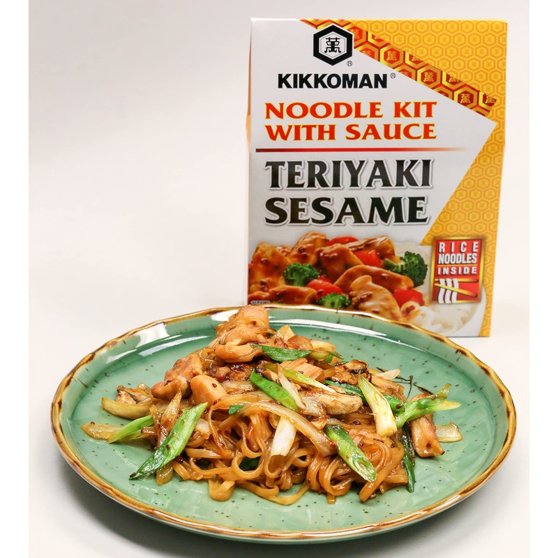 Kikkoman Gluten-Free Teriyaki Sesame Noodle Kit With Sauce, 4.8 Oz