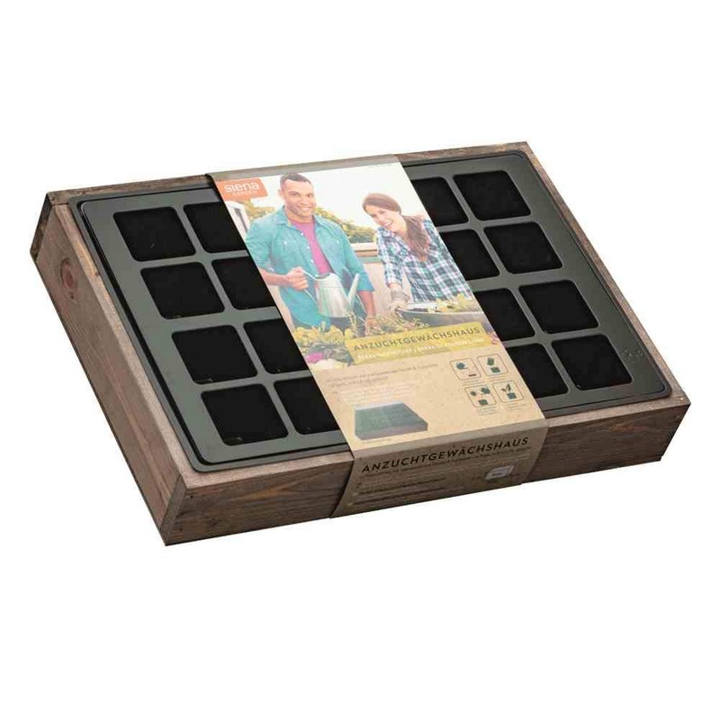 Siena Garden Growing Box with 24 Pot Plates, 35 x