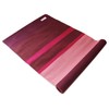 Yoga Mat 200 x 70 cm Cotton Textile Multicoloured Bordeaux Pink Purple Yoga Mat Large for Yoga and Meditation Carpet Underlay