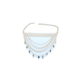 TFJ Women Western Fashion Jewelry Boot Bracelet Metal Chain Leaf Strands Beach Pool Shoe Charm Gold Color