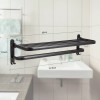 Toallero De Baño De Acero Inoxidable Negro